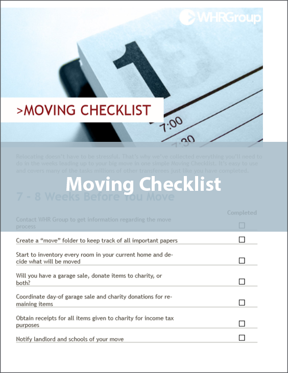 Sample Moving Checklist