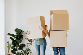 people holding boxes