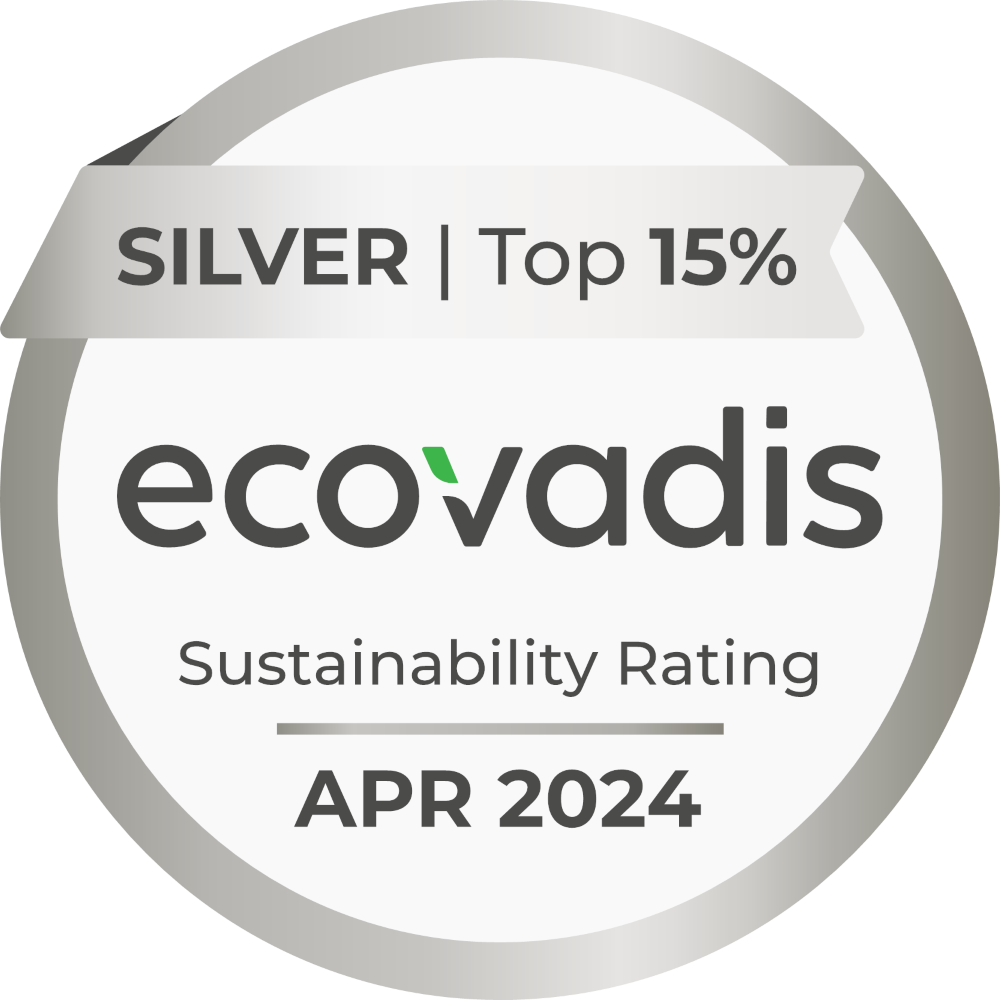 Silver EcoVadis 2024 Sustainability Rating