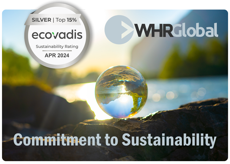 WHR Global awarded an EvoVadis Silver Rating on our Commitment to Sustainability