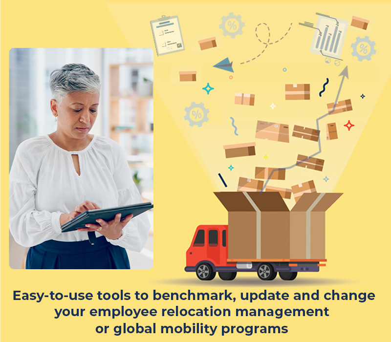 The Relocation Toolbox features easy-to-use tools to benchmark, update or review your employee relocation management or global mobility programs The Relocation Toolbox features easy-to-use tools to benchmark, update or review your employee relocation management or global mobility programs