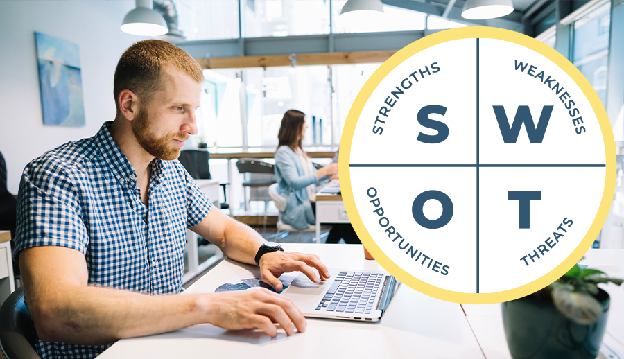 Vollständig im Büro